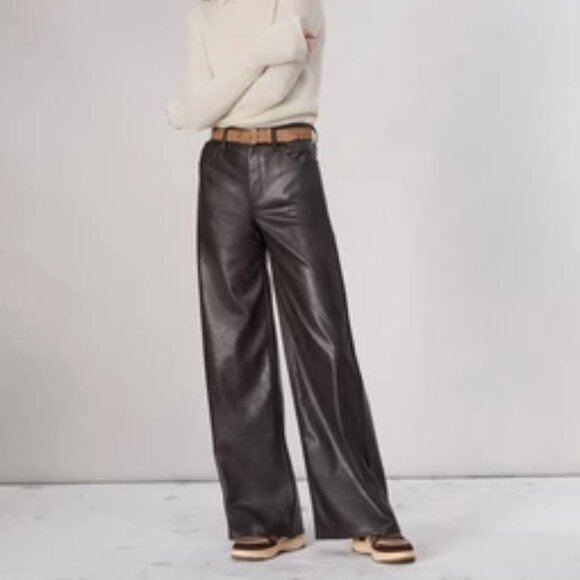 Rag & Bone Sofie Faux Leather Pant NWT - Picture 1 of 3